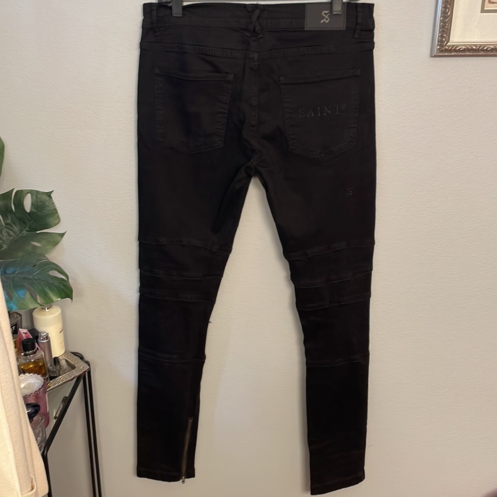 Saint Morta Rework Distressed Skinny Jeans - Picture 14 of 14